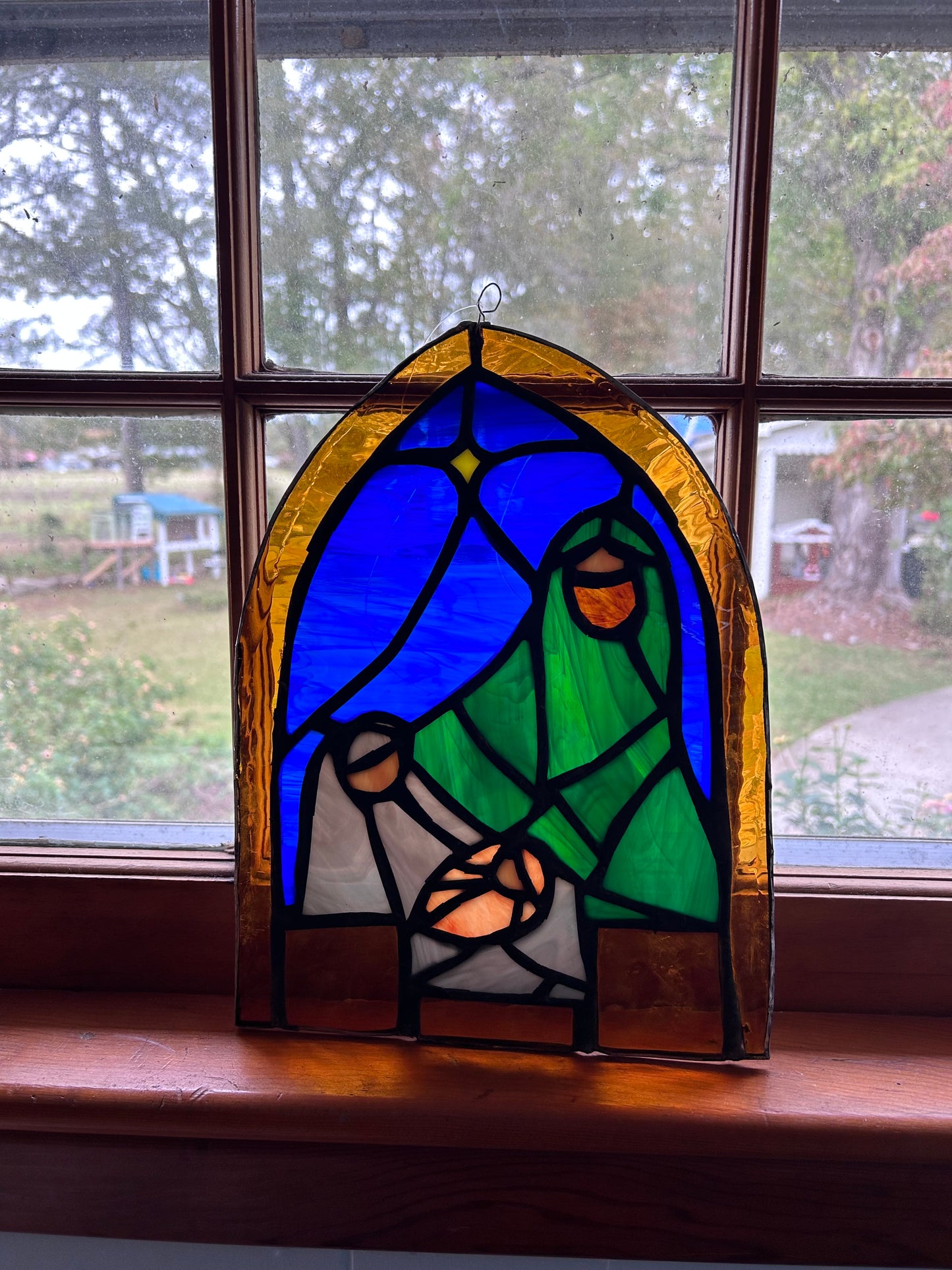 !NEW! Stained glass nativity panel — preorder only