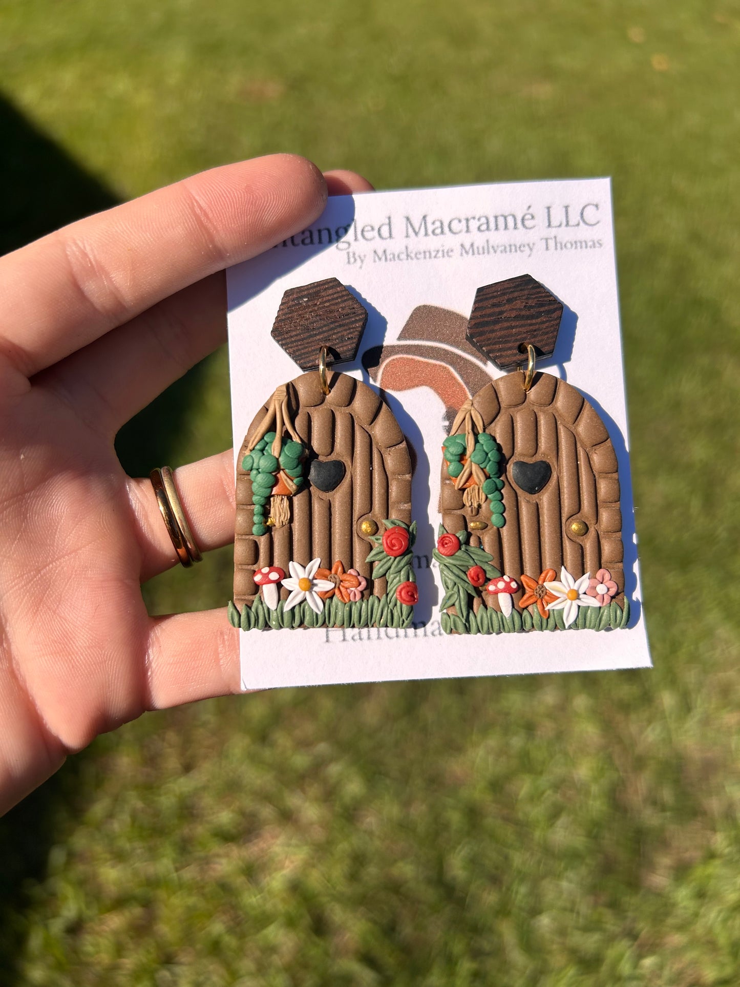 Cottage door earrings