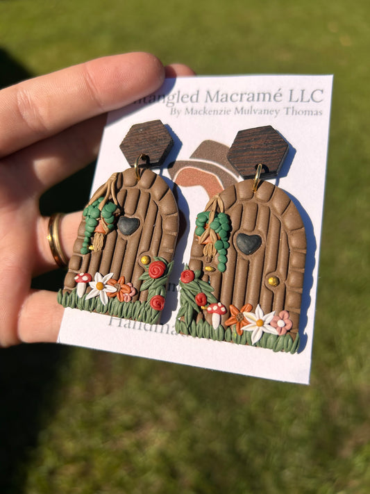 Cottage door earrings