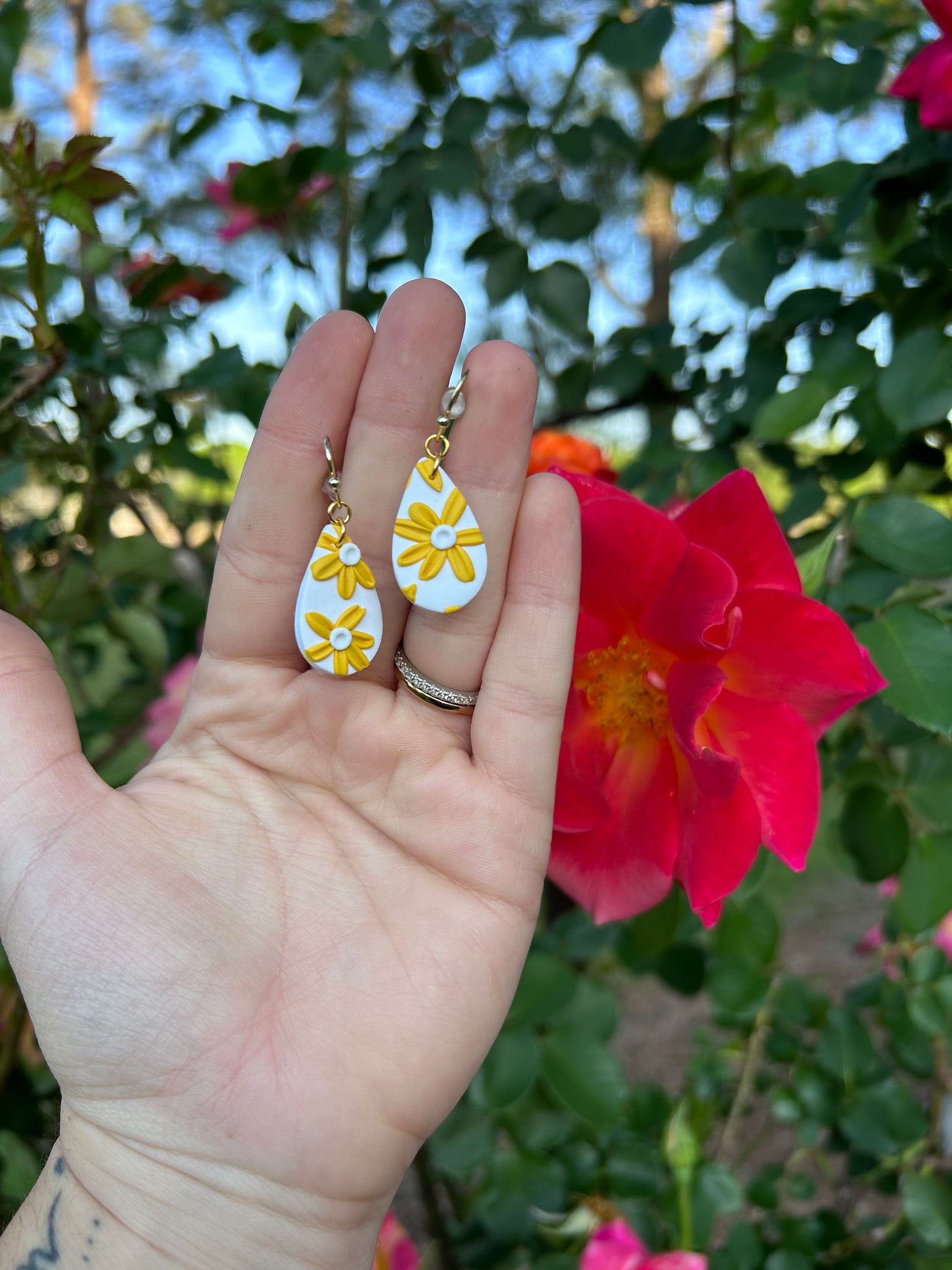 !NEW! Flower drop earrings