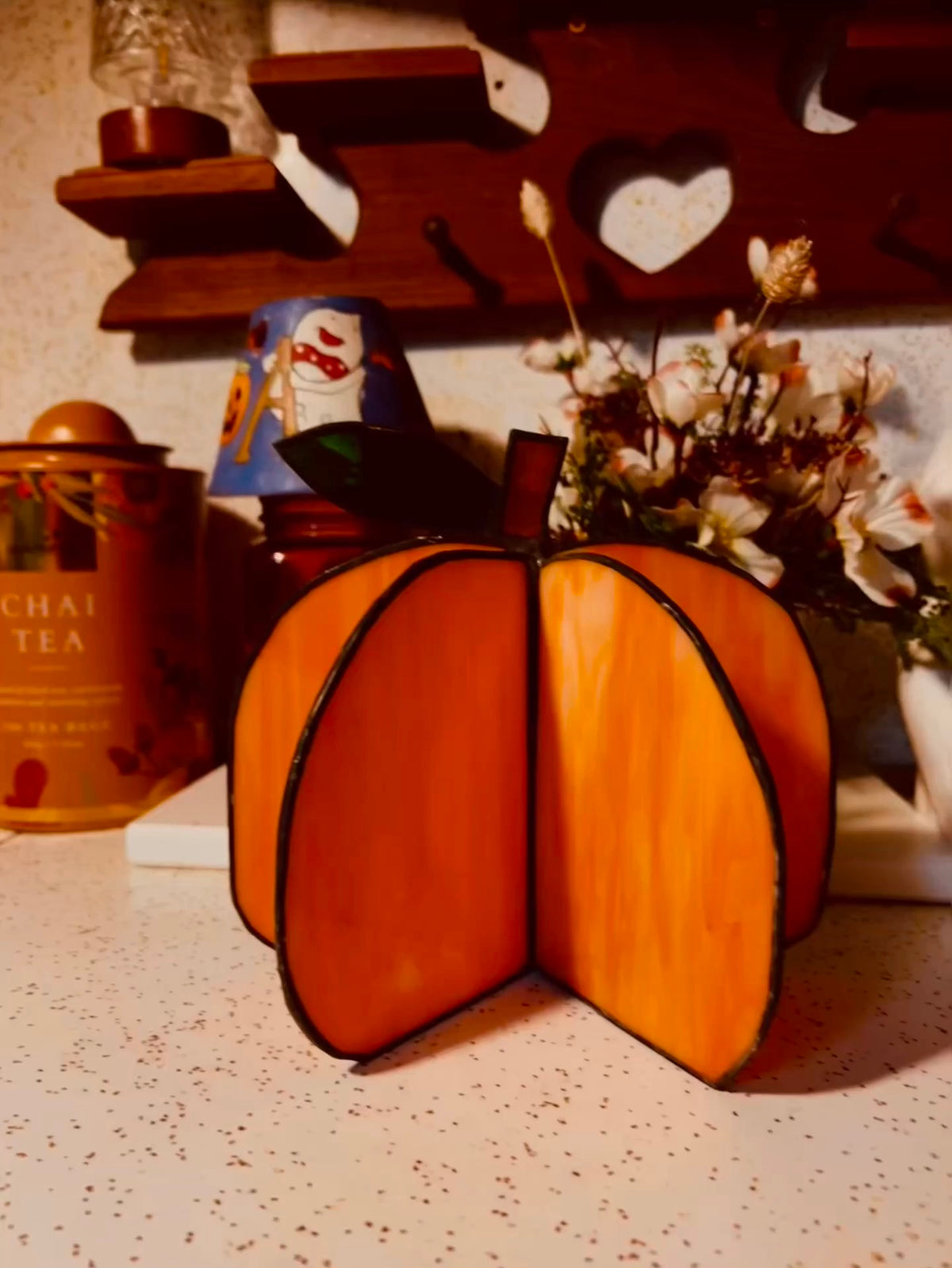 Stained glass pumpkin #2