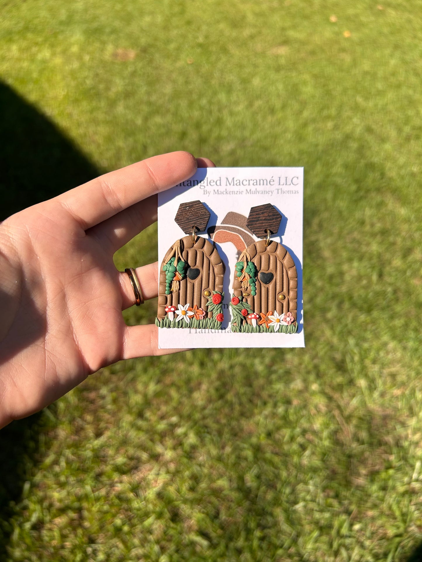 Cottage door earrings