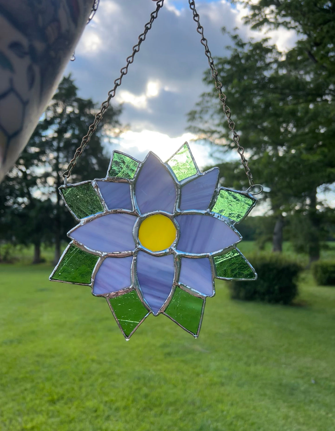 Stained glass flower