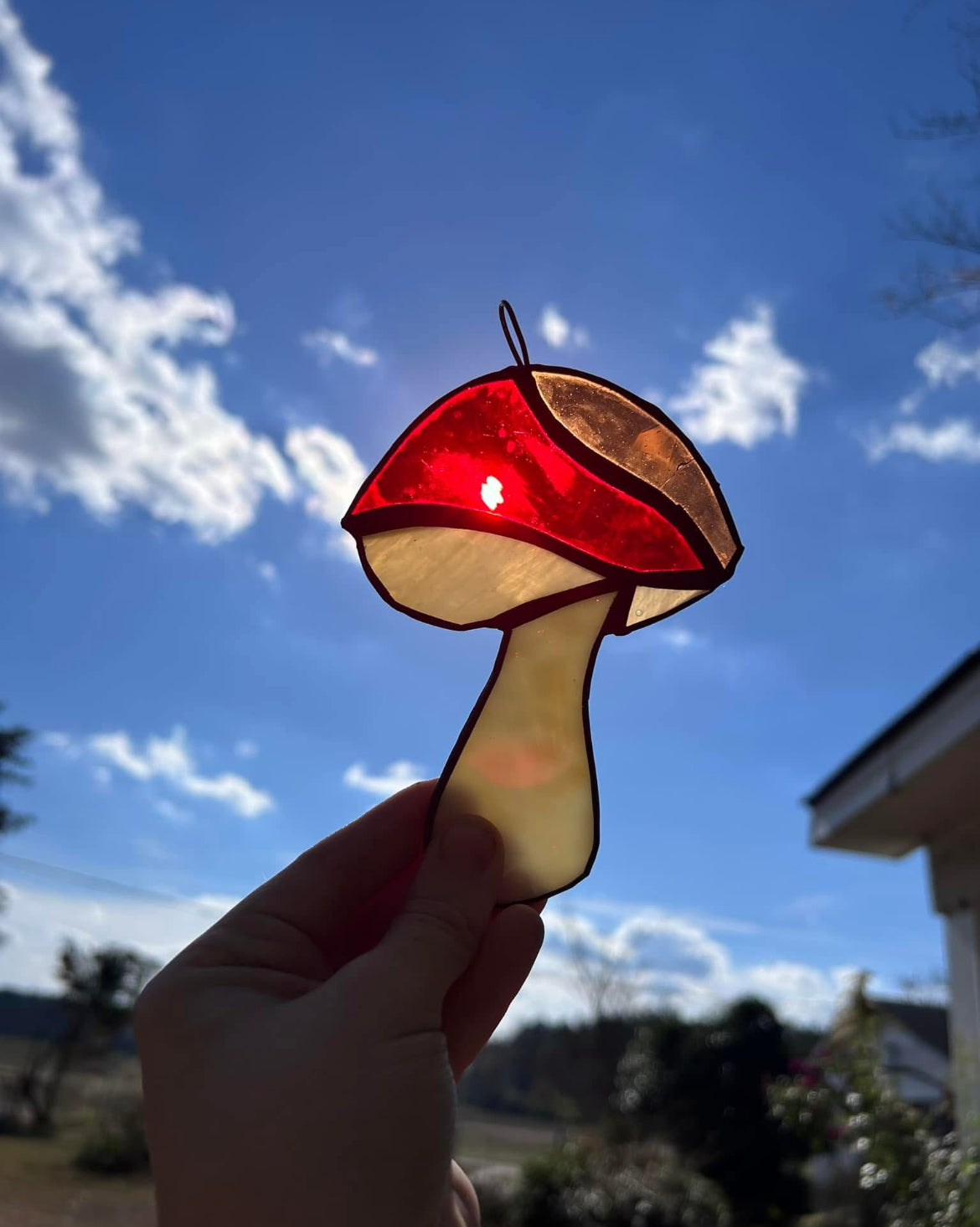 !NEW! Mushroom Sun catcher stained glass