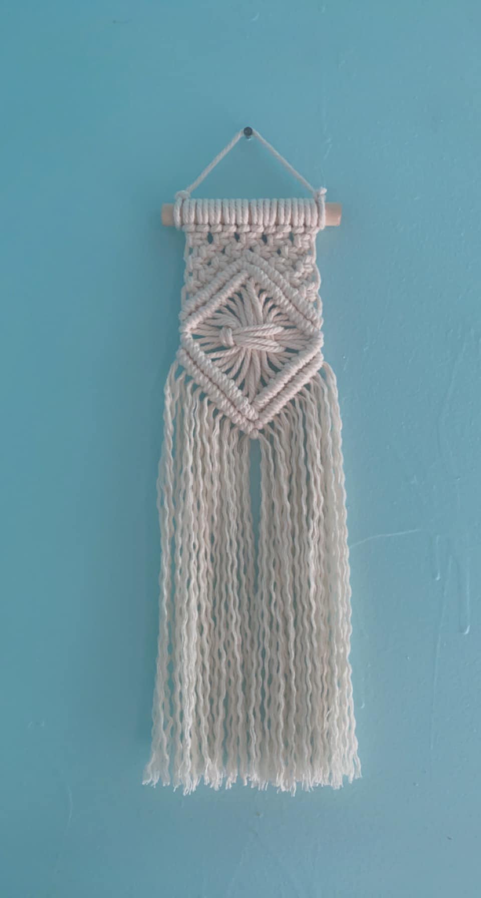 Macrame alligator bow clip holder