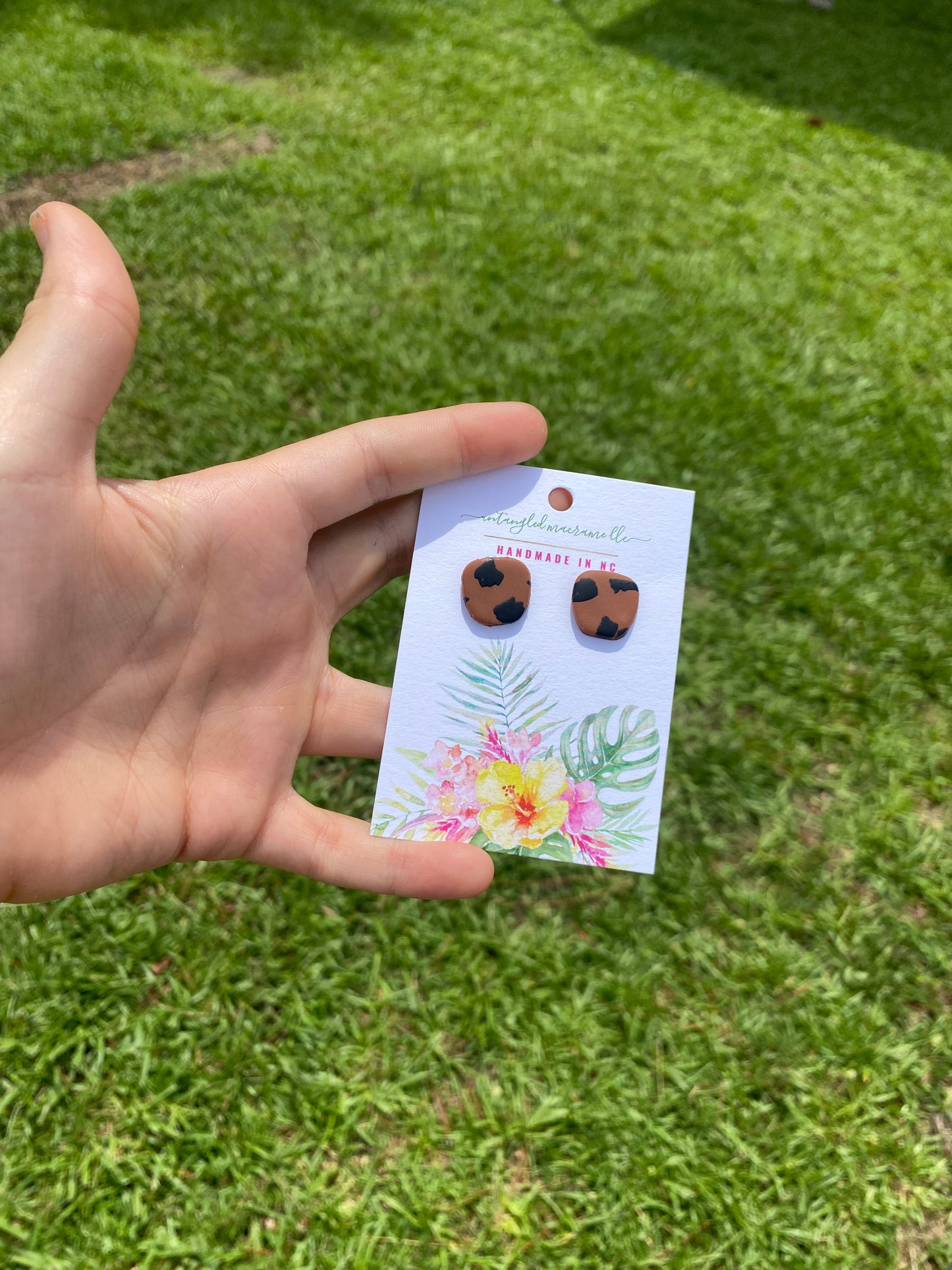 Caramel collection stud earrings