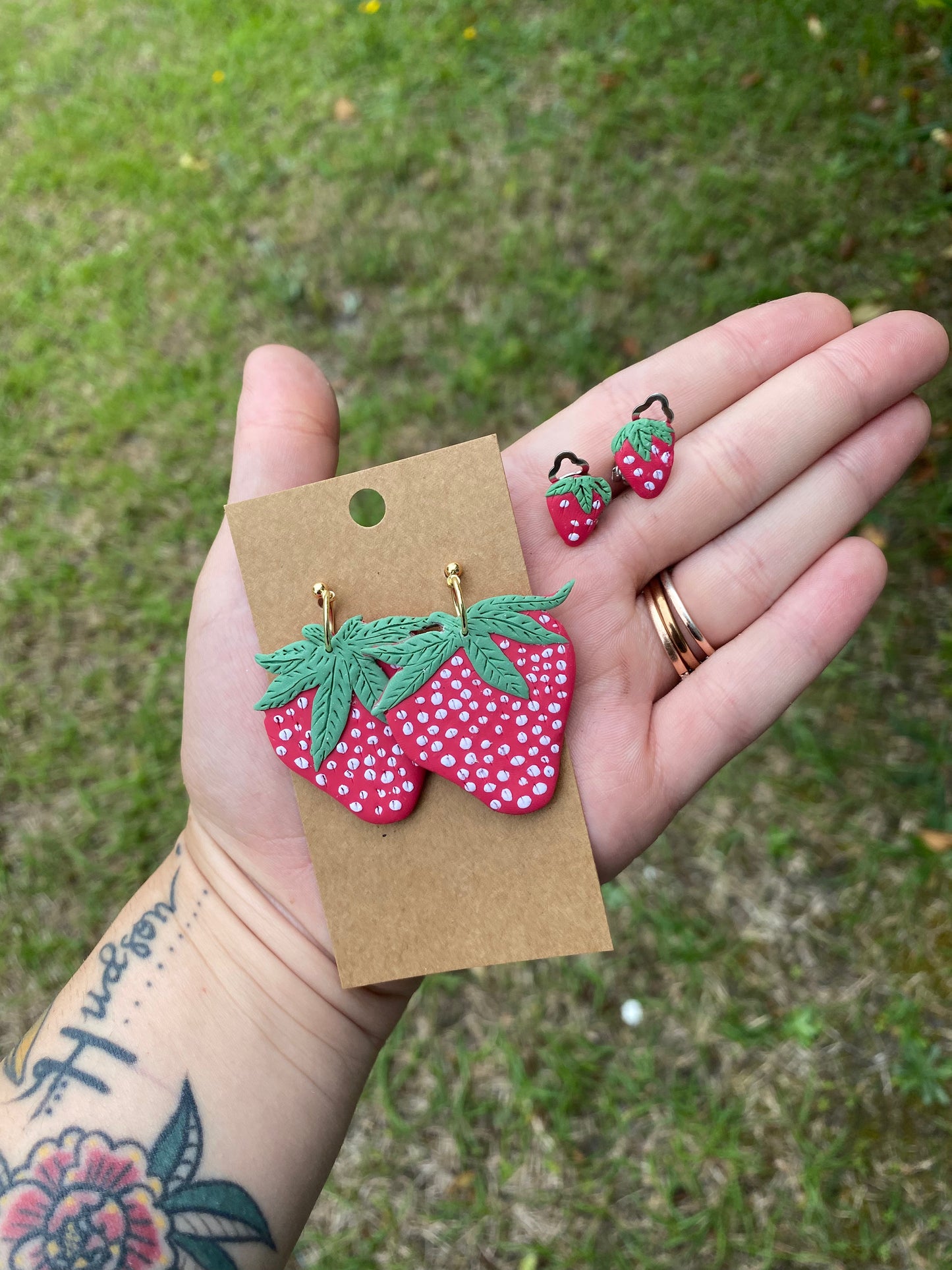 Strawberry earrings