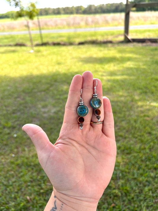 Simple bead earrings