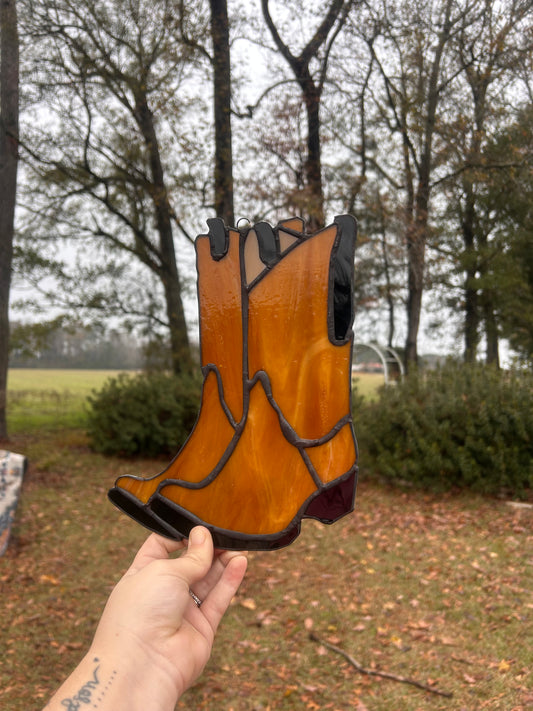 Stained glass boots