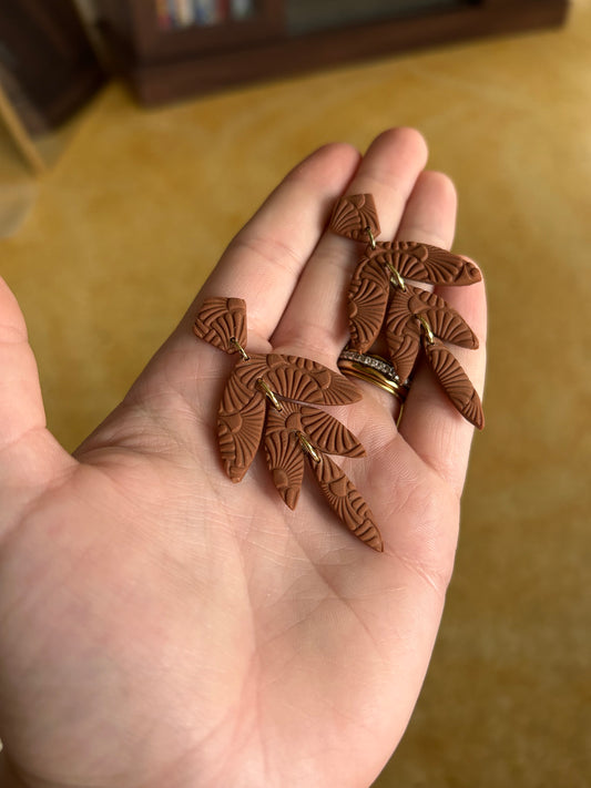 !NEW! Elegant caramel earrings