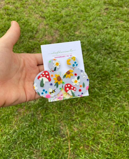 Mushroom earrings