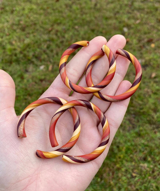 !NEW! Christmas cinnamon candy cane hoops