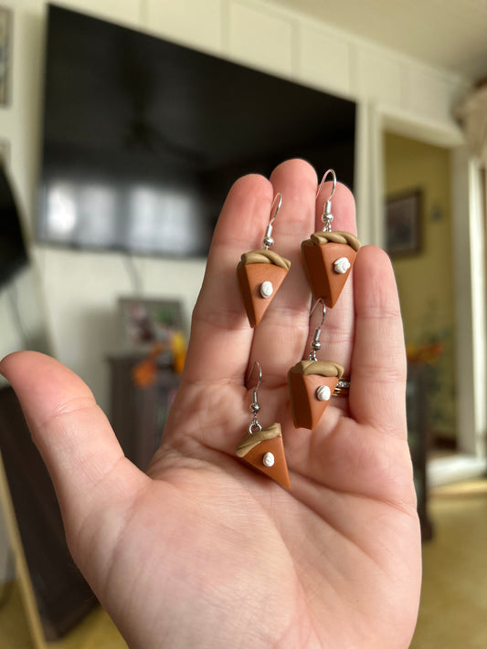 !NEW! Pumpkin pie earrings