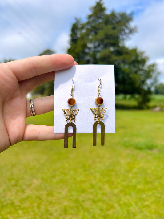 Butterfly arch earrings