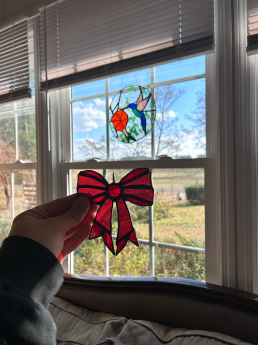 !NEW! Stained glass bow suncatcher