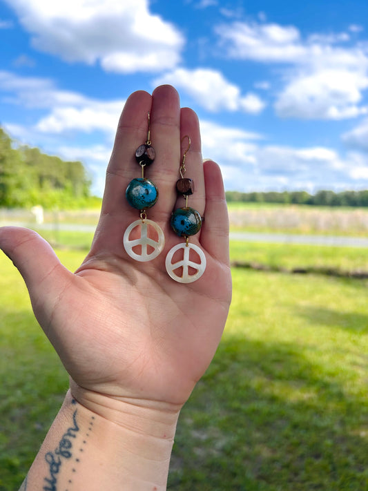 Peace on earth earrings