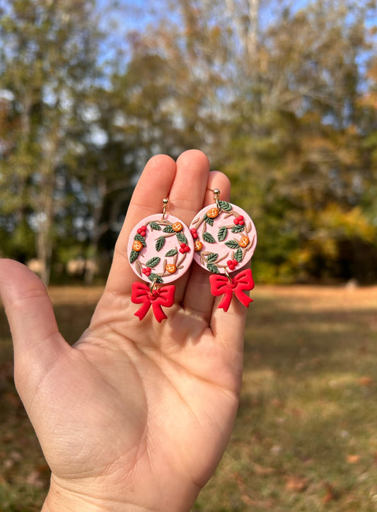 !NEW! Orange garland earrings
