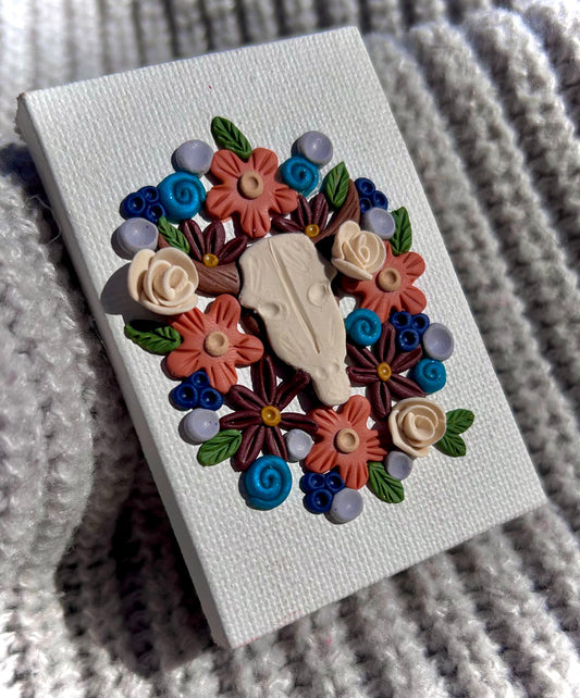 Bull skull magnet