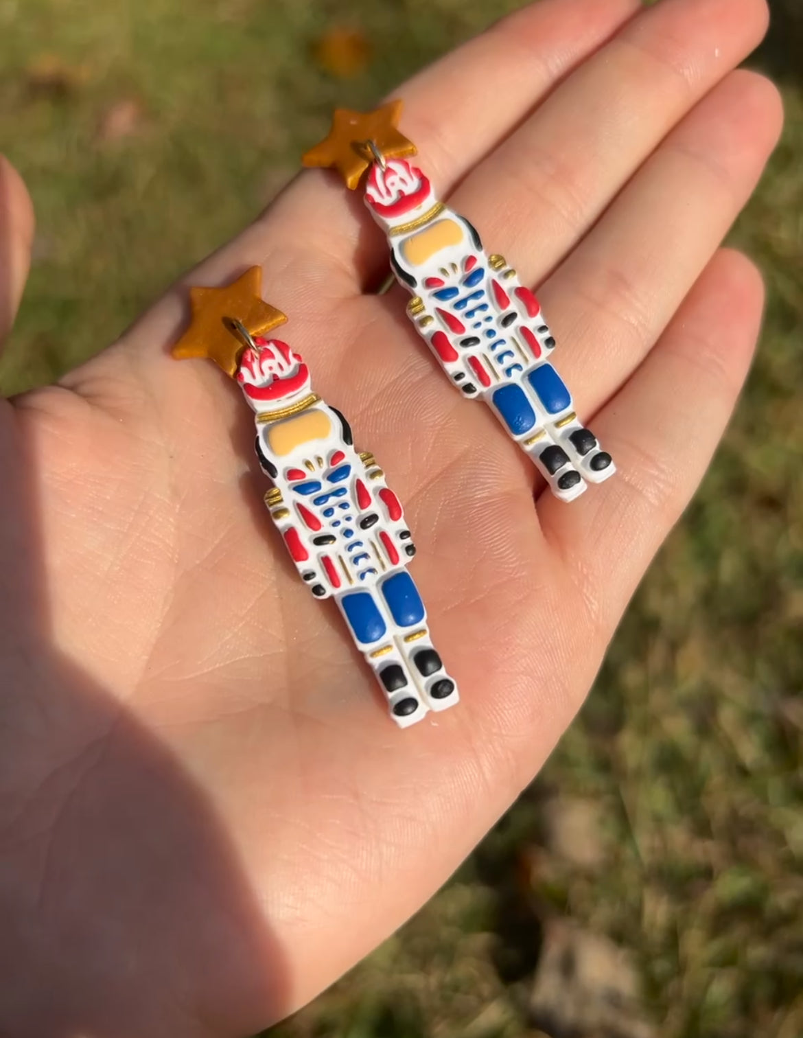 Nutcracker earrings