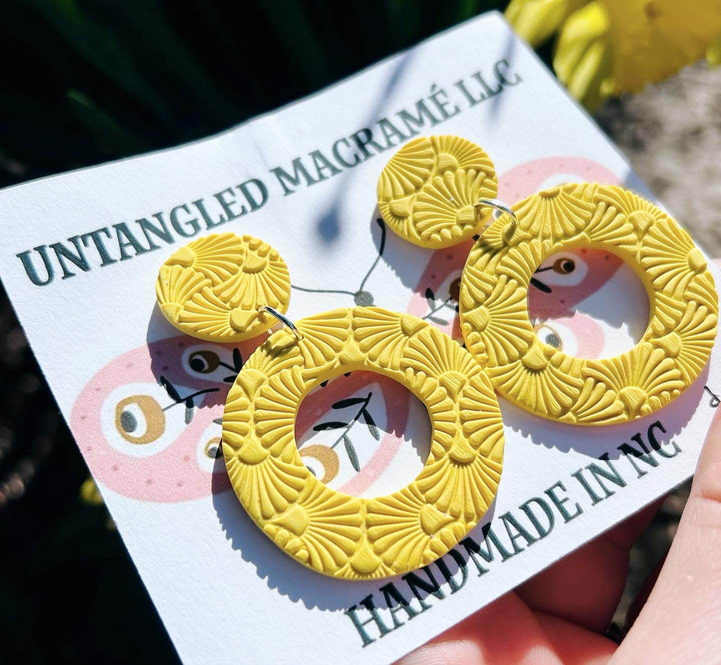 Gorgeous textured earrings