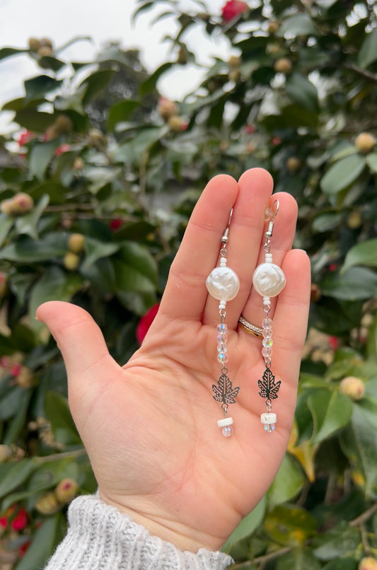 Elegant pearl earrings