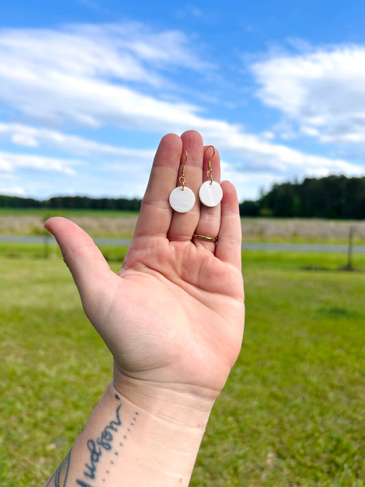 Small mother of pearl earrings