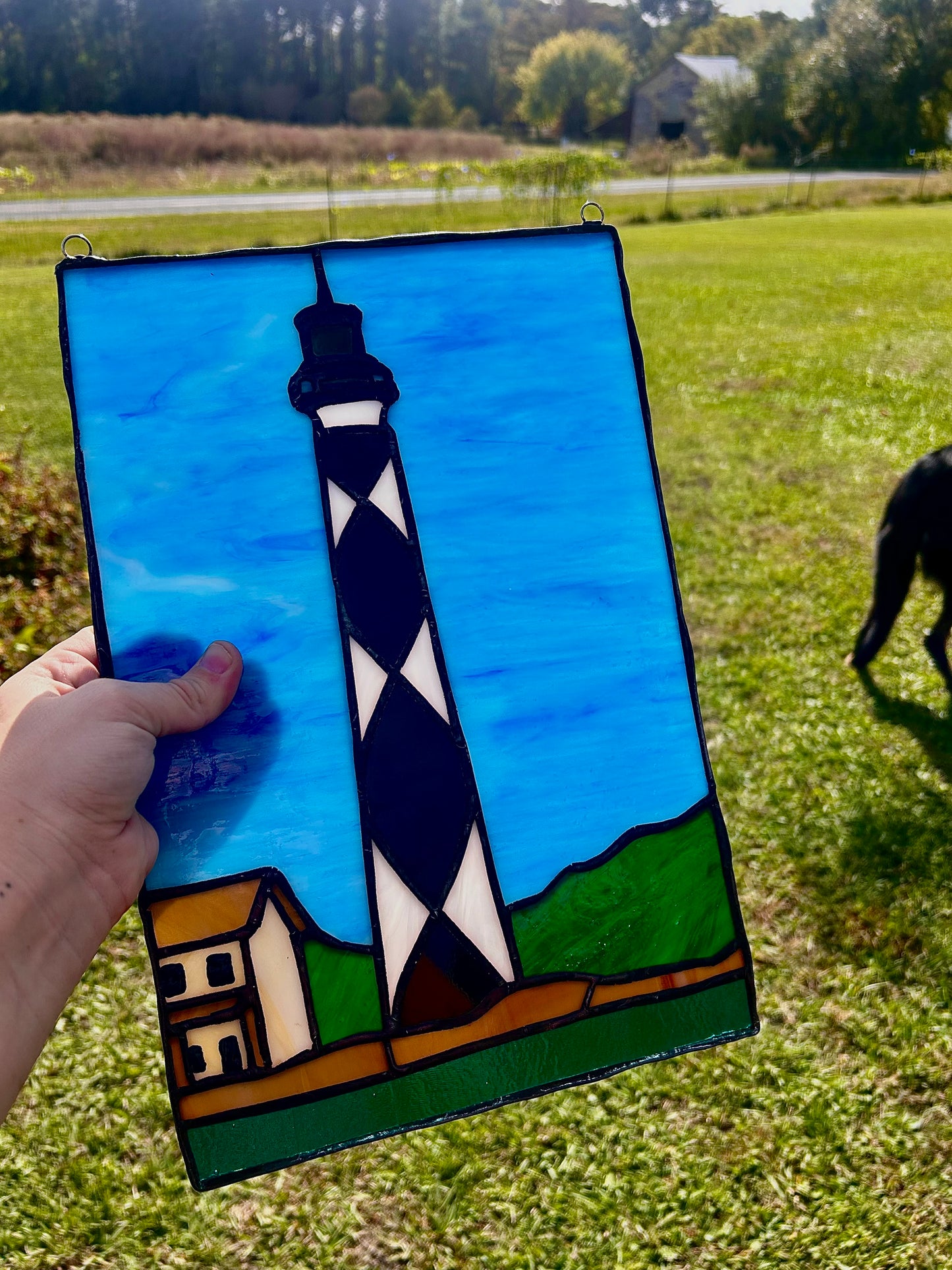 !NEW! Stained glass lighthouse — Cape Lookout preorder
