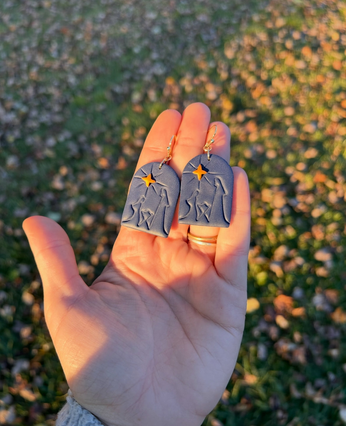 Christmas Nativity earrings