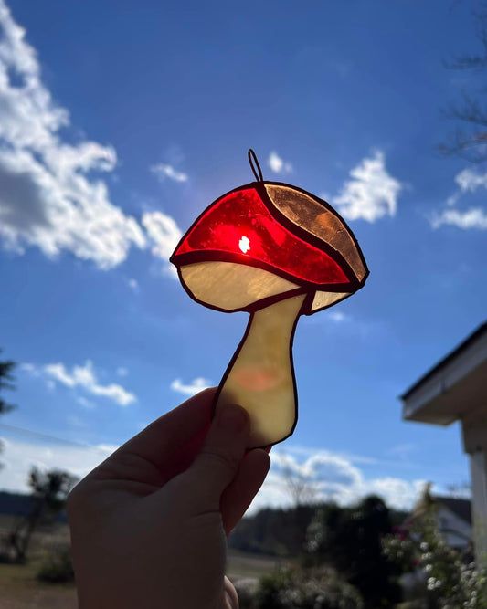 !NEW! Mushroom Sun catcher stained glass