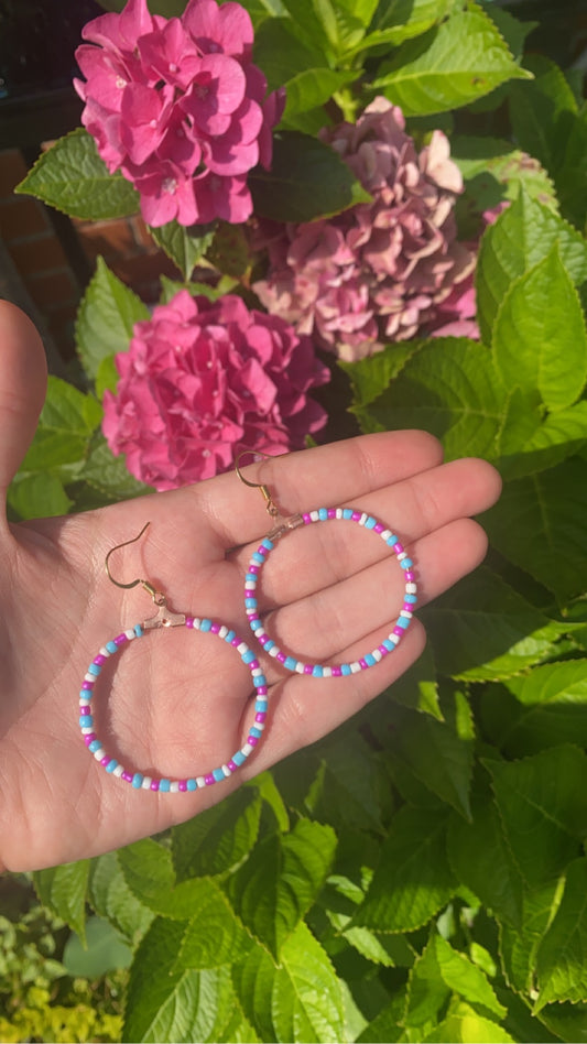Hudson’s beaded earrings