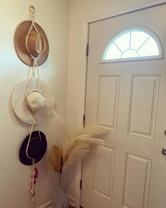 Macrame Hat Hanger