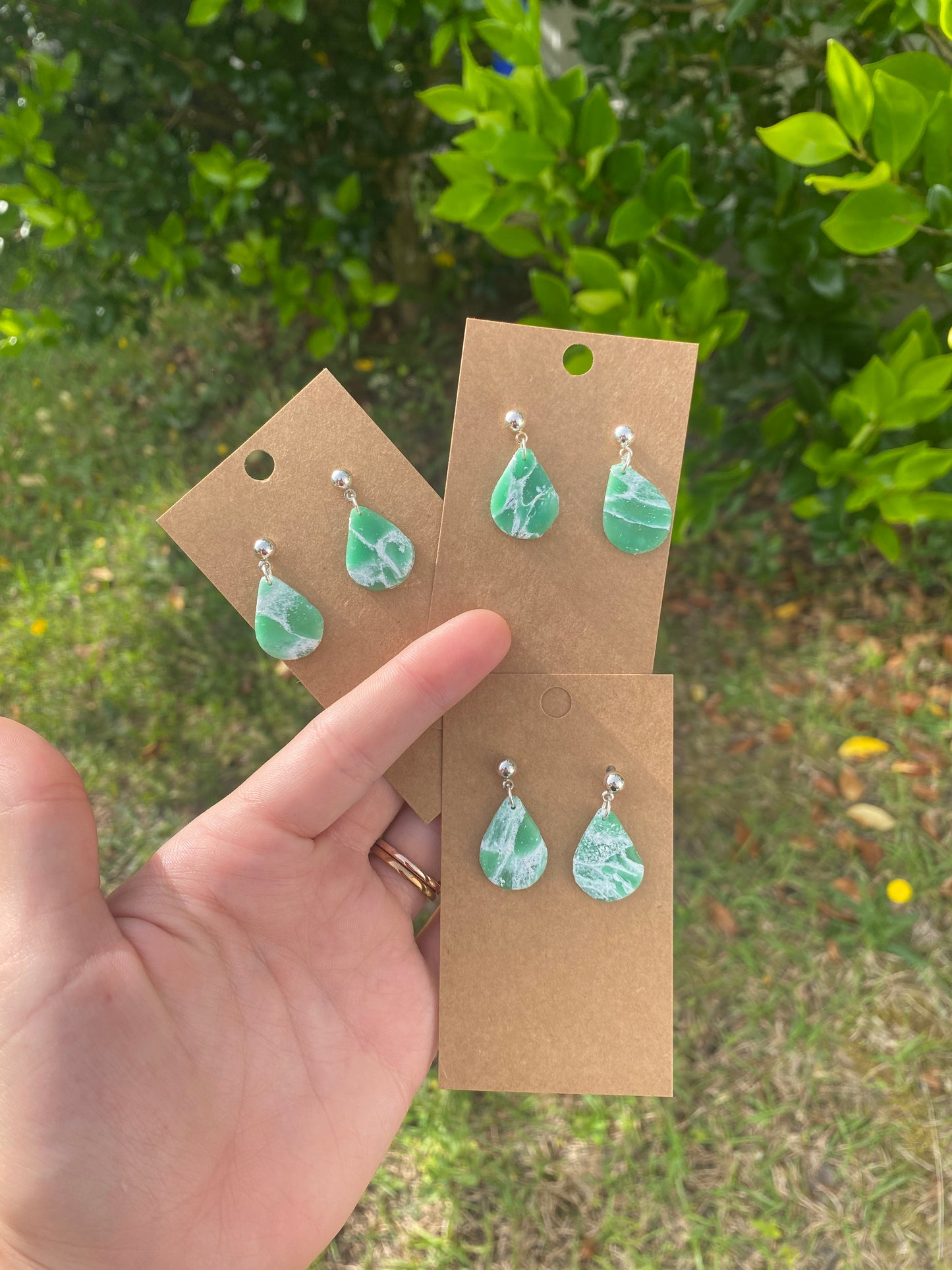 Sea glass earrings