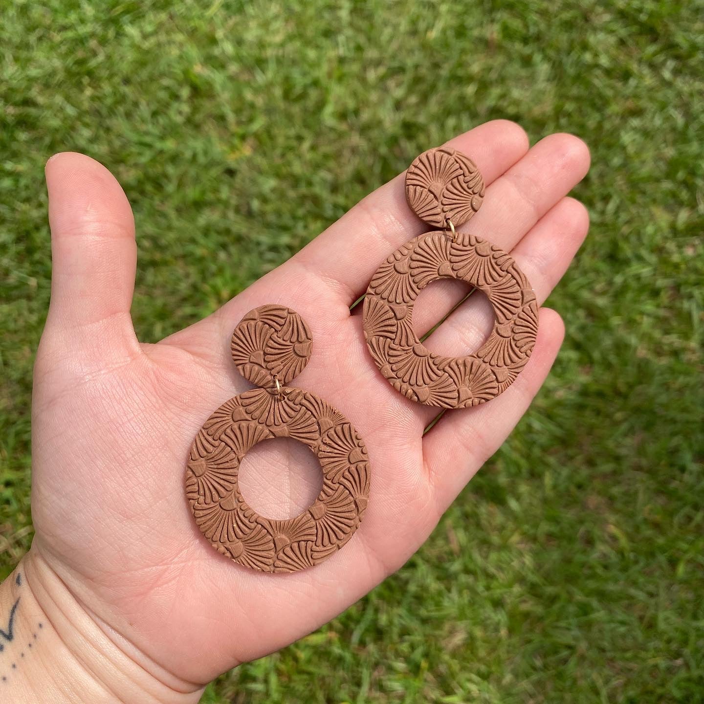 Gorgeous textured earrings