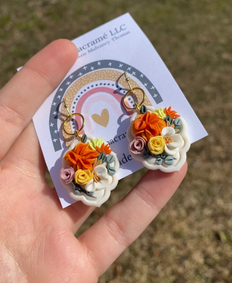 !NEW! Custom wedding bouquet earrings